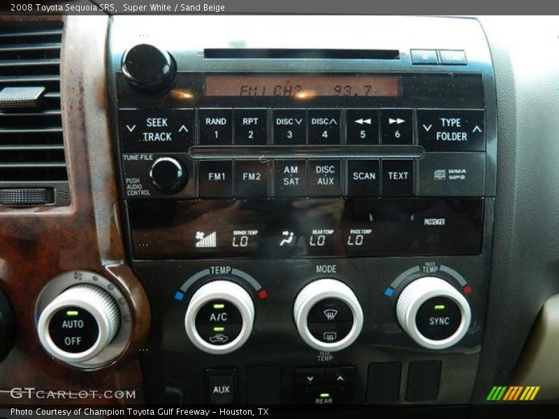 Super White / Sand Beige 2008 Toyota Sequoia SR5