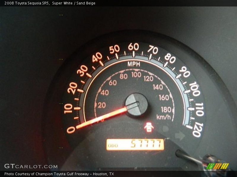 Super White / Sand Beige 2008 Toyota Sequoia SR5