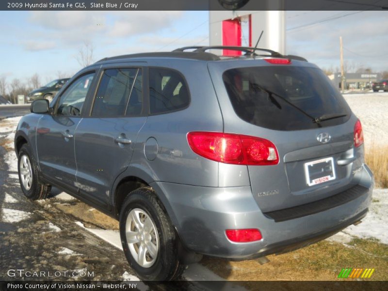 Slate Blue / Gray 2009 Hyundai Santa Fe GLS