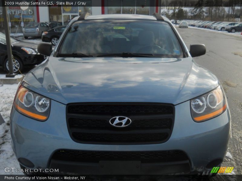 Slate Blue / Gray 2009 Hyundai Santa Fe GLS