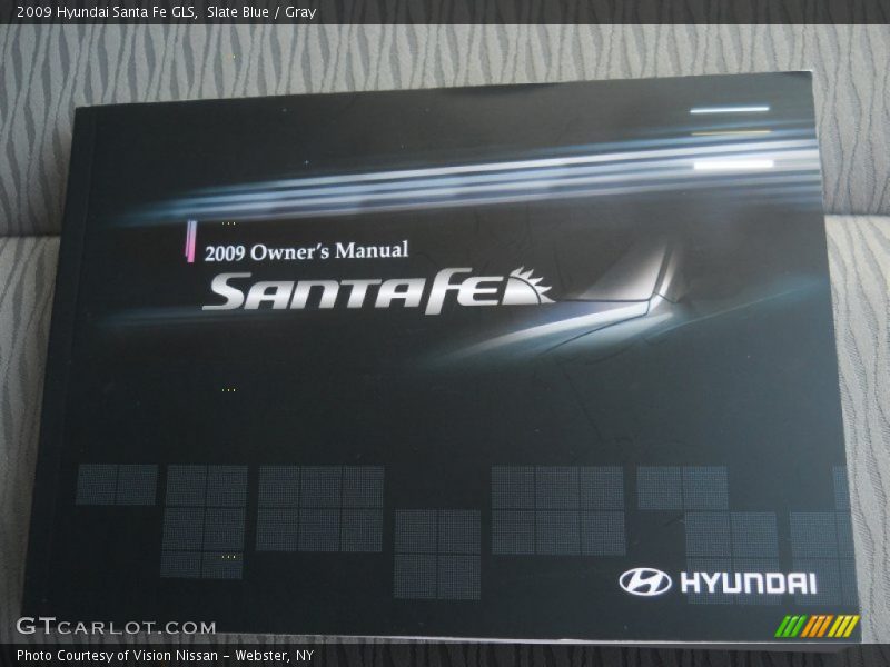 Slate Blue / Gray 2009 Hyundai Santa Fe GLS