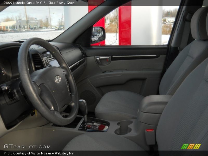 Slate Blue / Gray 2009 Hyundai Santa Fe GLS