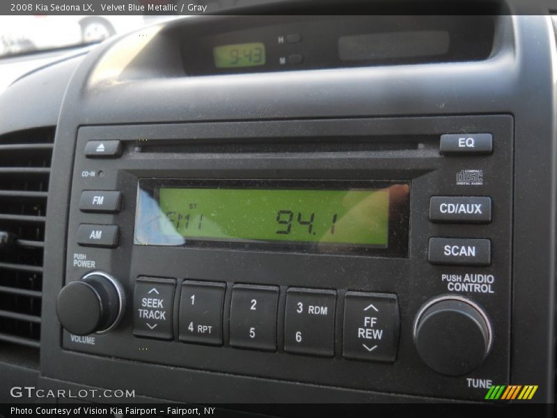 Velvet Blue Metallic / Gray 2008 Kia Sedona LX