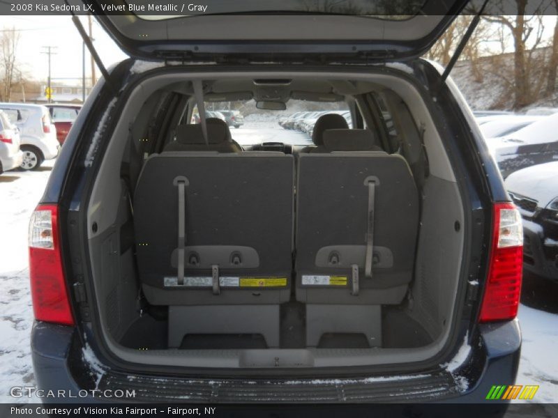 Velvet Blue Metallic / Gray 2008 Kia Sedona LX