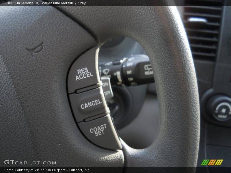 Velvet Blue Metallic / Gray 2008 Kia Sedona LX