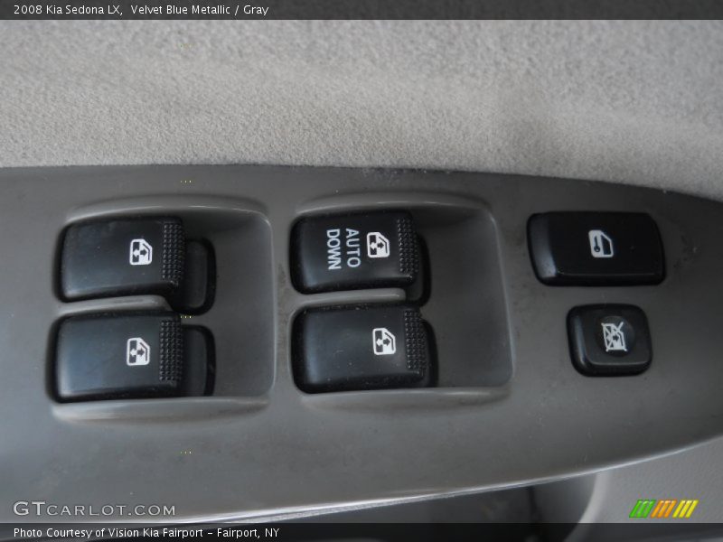 Velvet Blue Metallic / Gray 2008 Kia Sedona LX