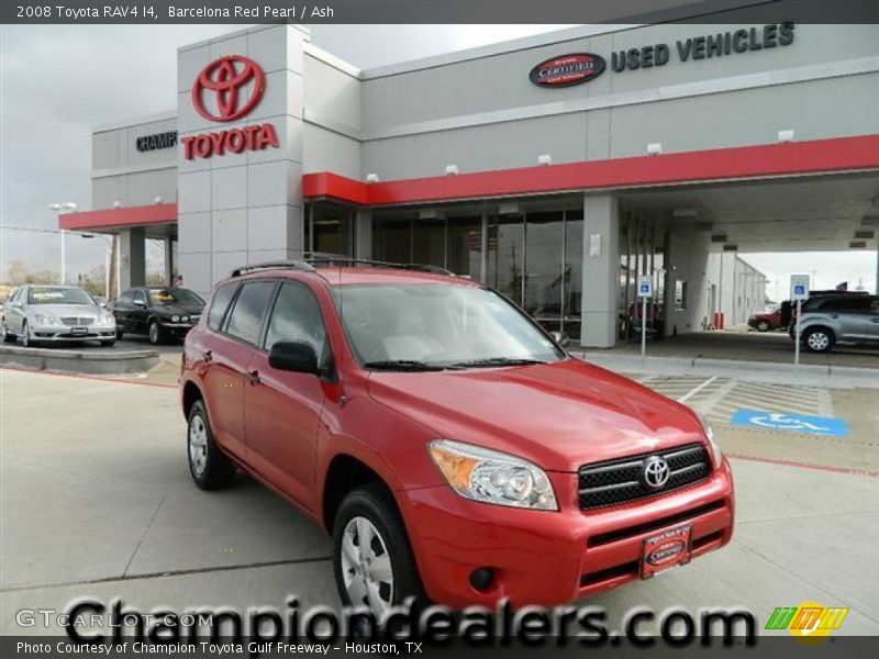 Barcelona Red Pearl / Ash 2008 Toyota RAV4 I4