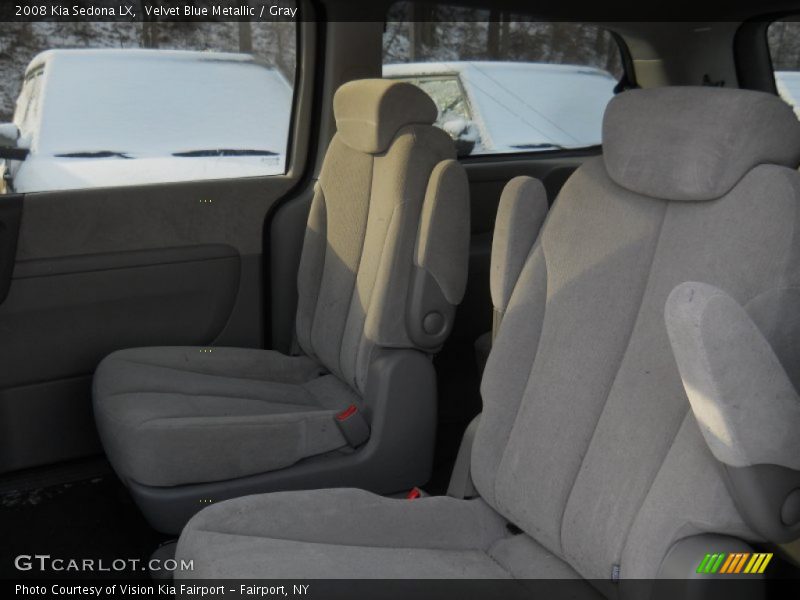Velvet Blue Metallic / Gray 2008 Kia Sedona LX