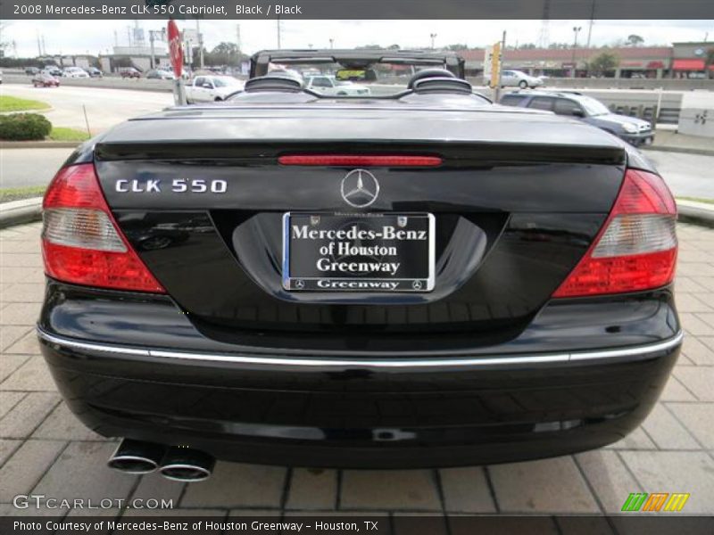 Black / Black 2008 Mercedes-Benz CLK 550 Cabriolet