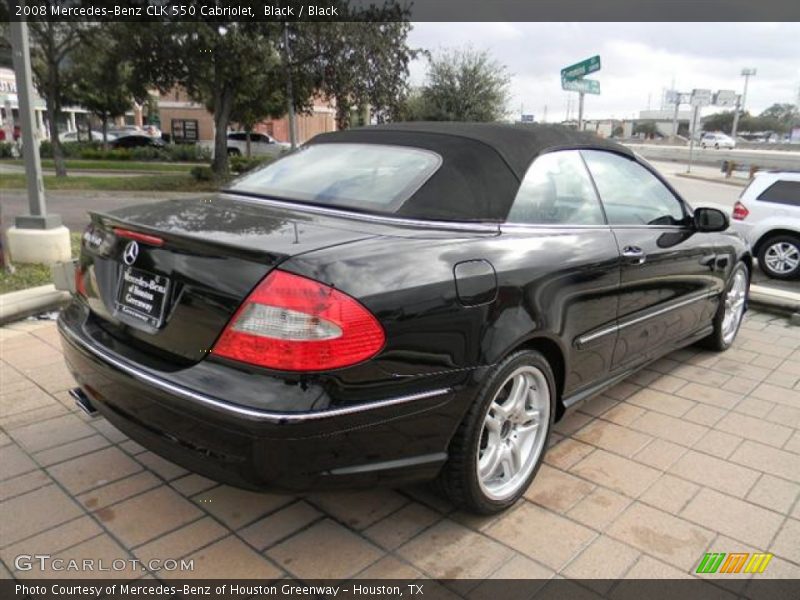 Black / Black 2008 Mercedes-Benz CLK 550 Cabriolet