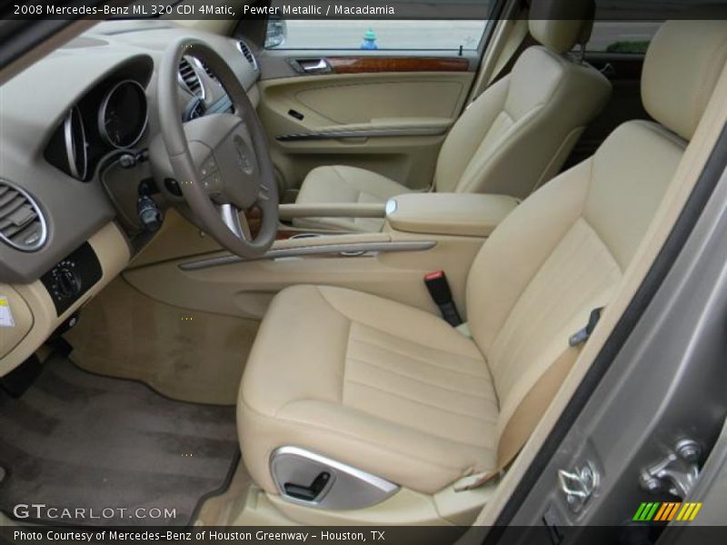 Pewter Metallic / Macadamia 2008 Mercedes-Benz ML 320 CDI 4Matic