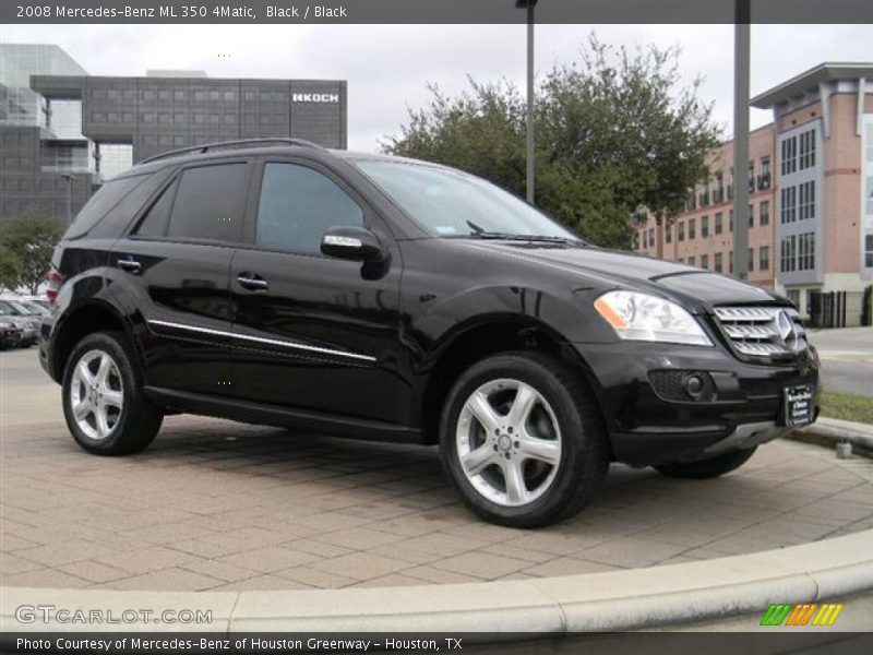 Black / Black 2008 Mercedes-Benz ML 350 4Matic