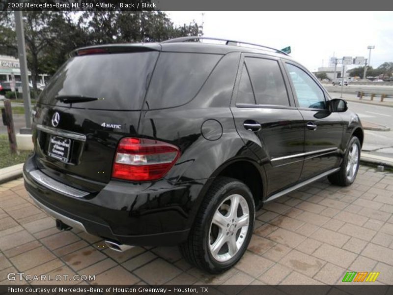 Black / Black 2008 Mercedes-Benz ML 350 4Matic