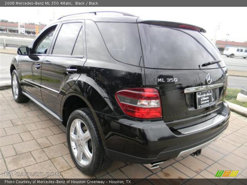 Black / Black 2008 Mercedes-Benz ML 350 4Matic