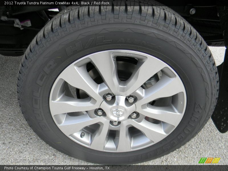 Black / Red Rock 2012 Toyota Tundra Platinum CrewMax 4x4