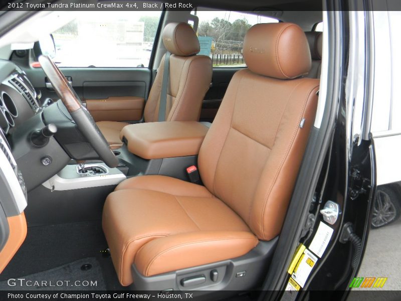 Front Seat of 2012 Tundra Platinum CrewMax 4x4