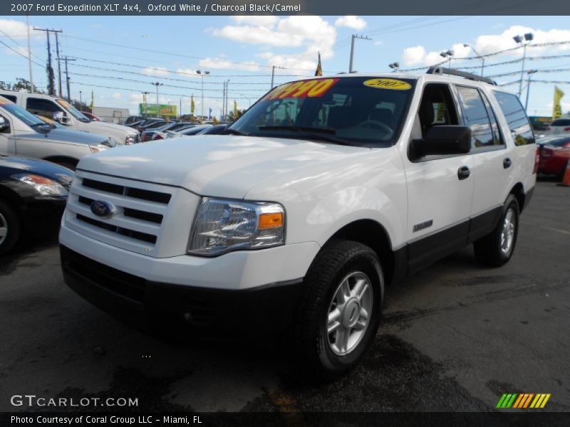 Oxford White / Charcoal Black/Camel 2007 Ford Expedition XLT 4x4
