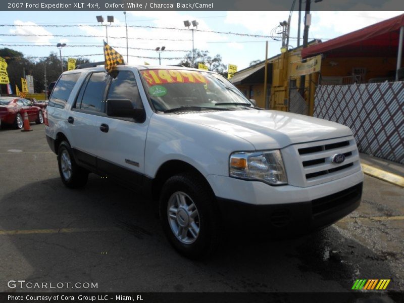 Oxford White / Charcoal Black/Camel 2007 Ford Expedition XLT 4x4