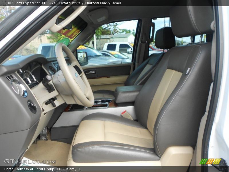 Oxford White / Charcoal Black/Camel 2007 Ford Expedition XLT 4x4