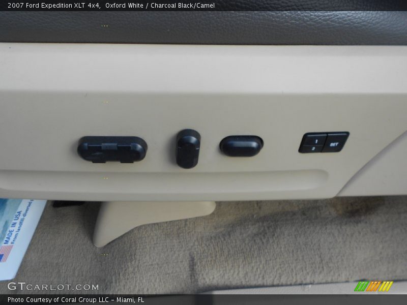 Oxford White / Charcoal Black/Camel 2007 Ford Expedition XLT 4x4