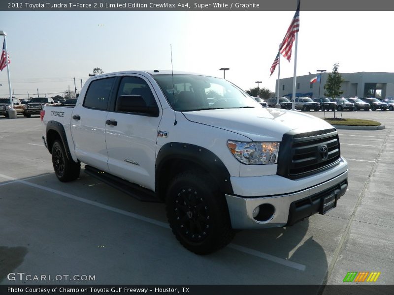 Super White / Graphite 2012 Toyota Tundra T-Force 2.0 Limited Edition CrewMax 4x4