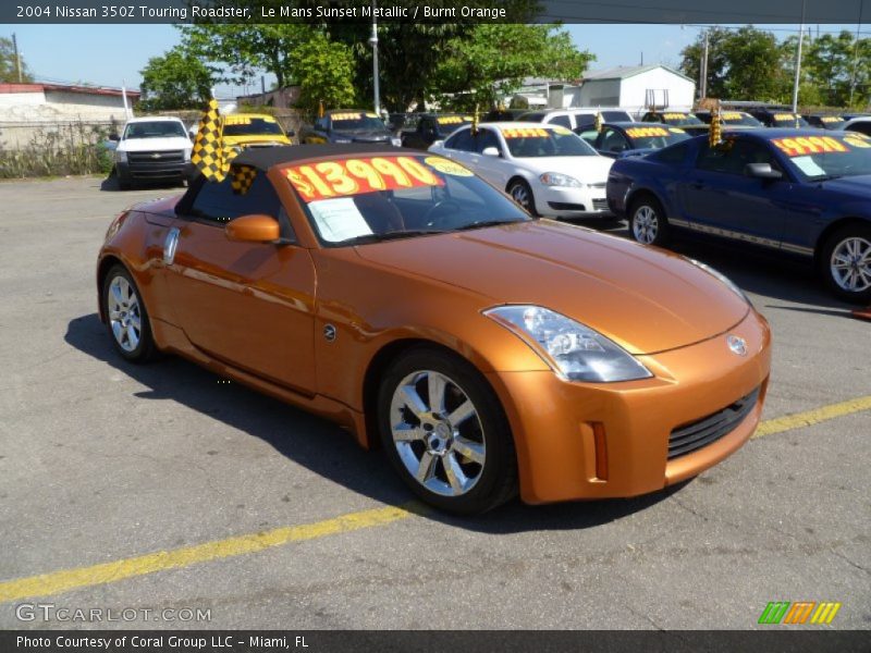 Le Mans Sunset Metallic / Burnt Orange 2004 Nissan 350Z Touring Roadster