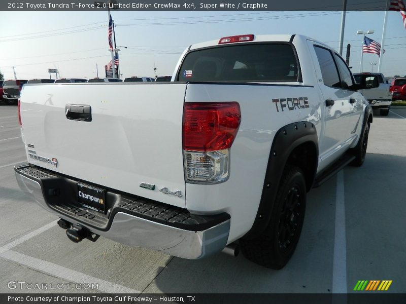Super White / Graphite 2012 Toyota Tundra T-Force 2.0 Limited Edition CrewMax 4x4
