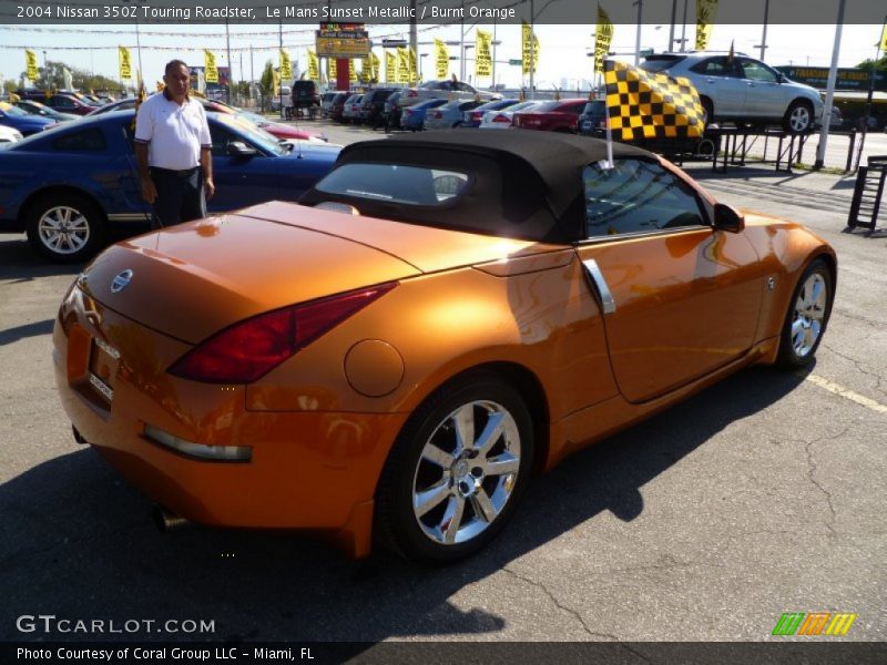 Le Mans Sunset Metallic / Burnt Orange 2004 Nissan 350Z Touring Roadster