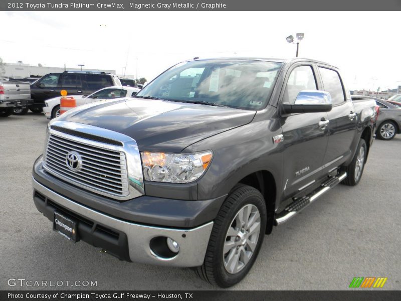 Magnetic Gray Metallic / Graphite 2012 Toyota Tundra Platinum CrewMax