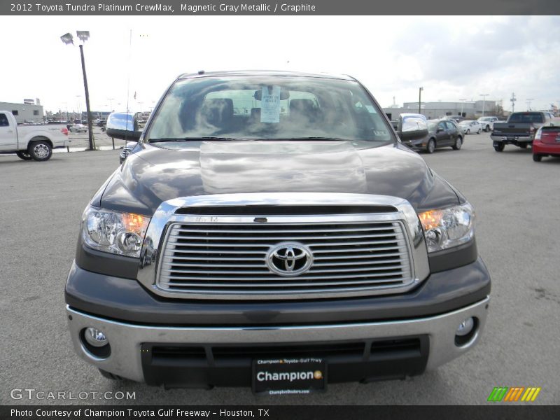 Magnetic Gray Metallic / Graphite 2012 Toyota Tundra Platinum CrewMax