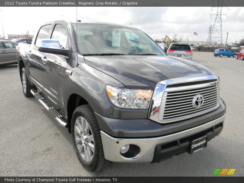 Magnetic Gray Metallic / Graphite 2012 Toyota Tundra Platinum CrewMax