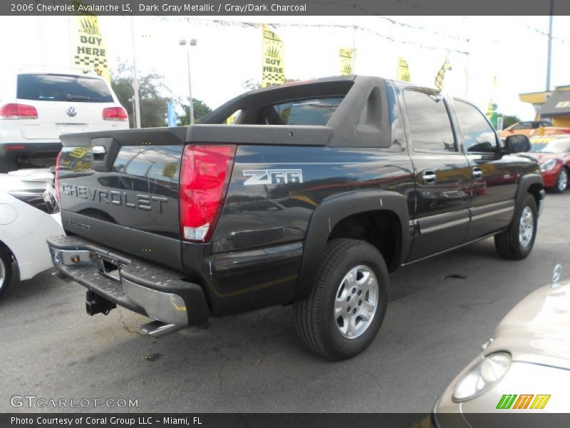 Dark Gray Metallic / Gray/Dark Charcoal 2006 Chevrolet Avalanche LS