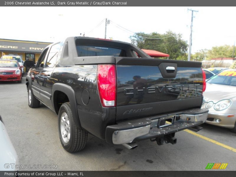 Dark Gray Metallic / Gray/Dark Charcoal 2006 Chevrolet Avalanche LS