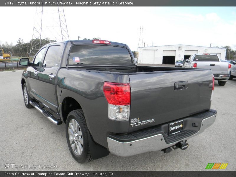 Magnetic Gray Metallic / Graphite 2012 Toyota Tundra Platinum CrewMax