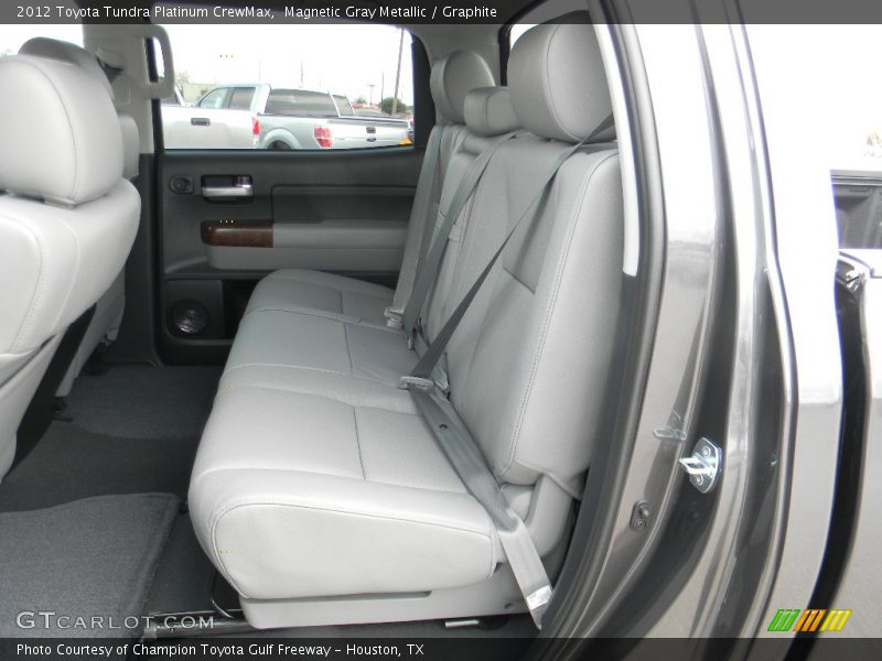 Rear Seat of 2012 Tundra Platinum CrewMax