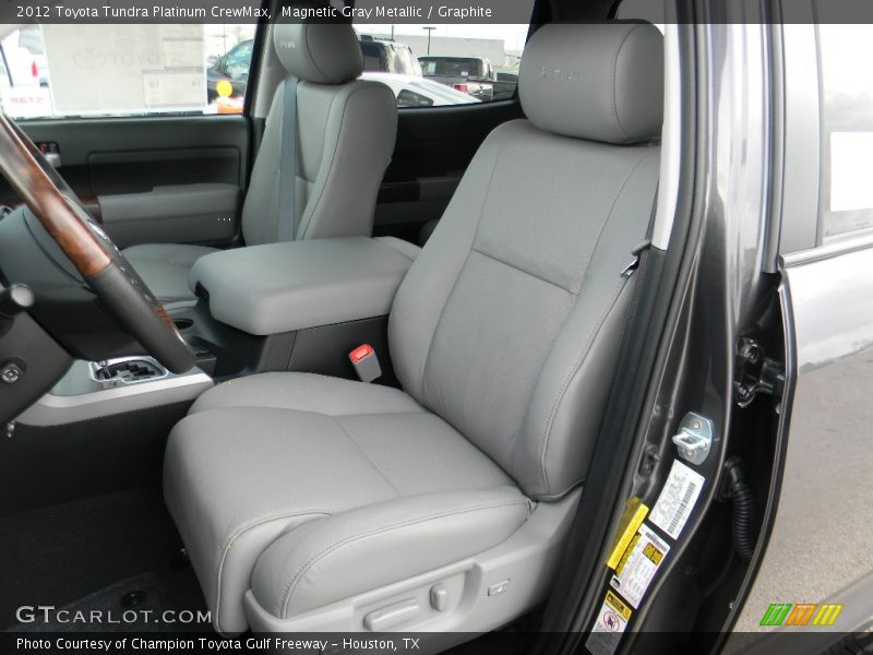 Front Seat of 2012 Tundra Platinum CrewMax
