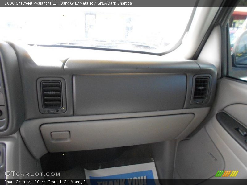 Dark Gray Metallic / Gray/Dark Charcoal 2006 Chevrolet Avalanche LS