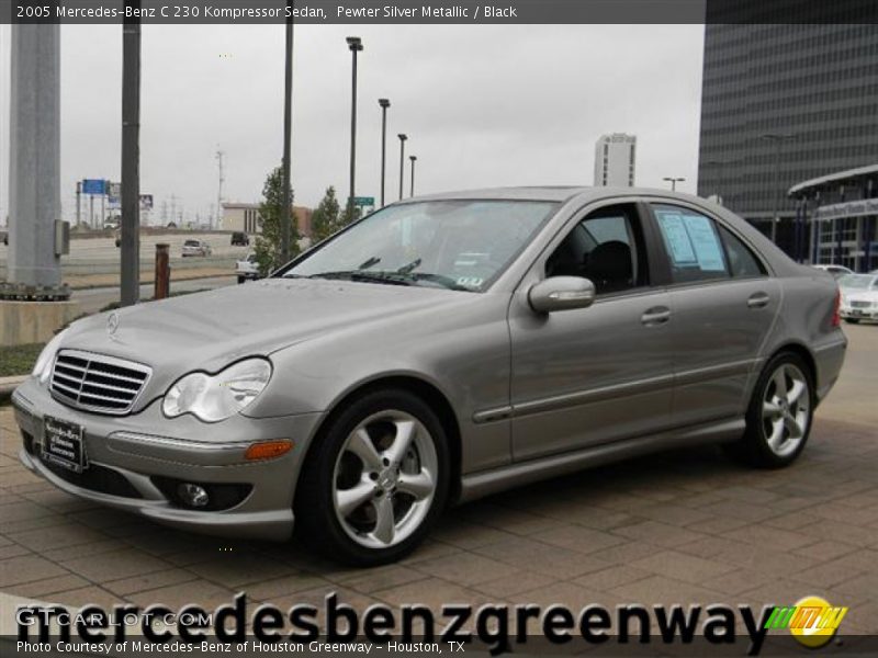 Pewter Silver Metallic / Black 2005 Mercedes-Benz C 230 Kompressor Sedan