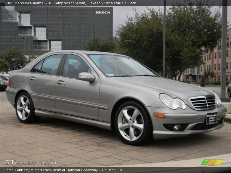 Pewter Silver Metallic / Black 2005 Mercedes-Benz C 230 Kompressor Sedan