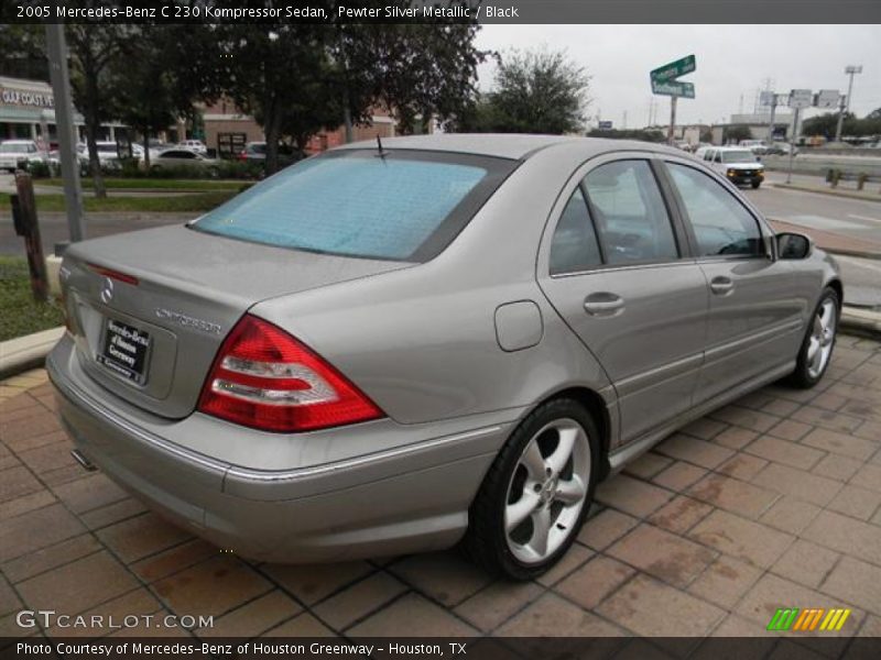 Pewter Silver Metallic / Black 2005 Mercedes-Benz C 230 Kompressor Sedan