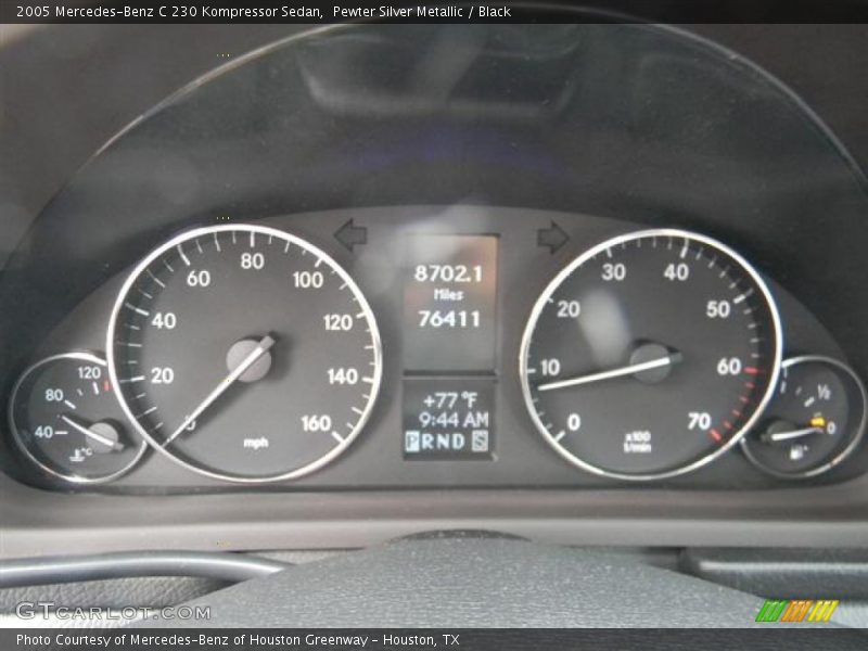 Pewter Silver Metallic / Black 2005 Mercedes-Benz C 230 Kompressor Sedan