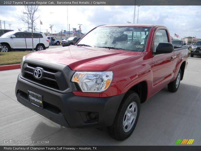 Barcelona Red Metallic / Graphite 2012 Toyota Tacoma Regular Cab