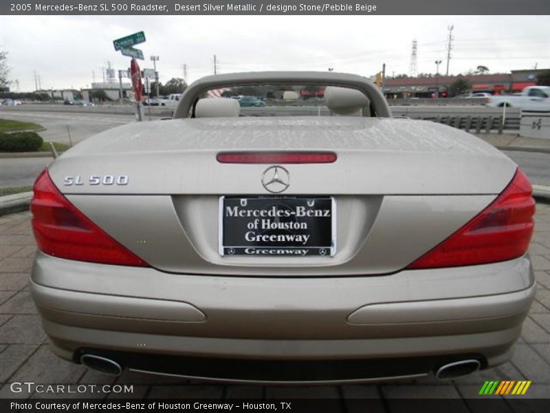 Desert Silver Metallic / designo Stone/Pebble Beige 2005 Mercedes-Benz SL 500 Roadster