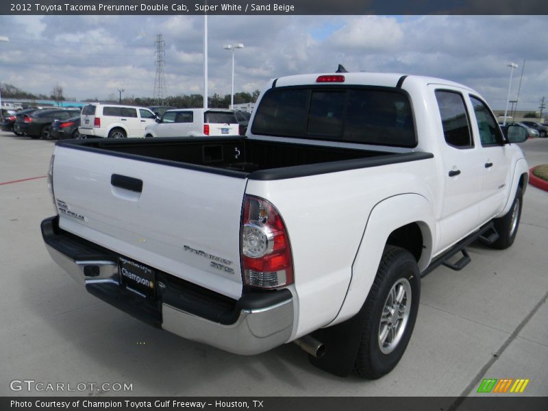 Super White / Sand Beige 2012 Toyota Tacoma Prerunner Double Cab