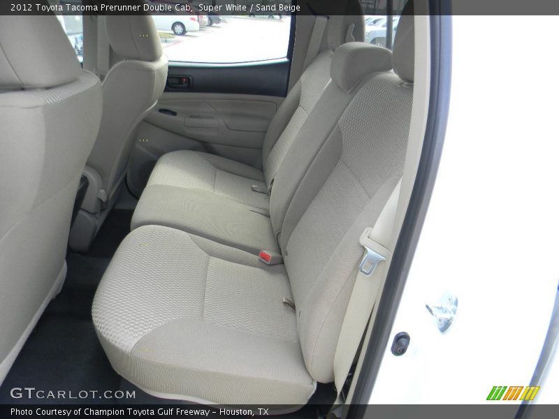 Rear Seat of 2012 Tacoma Prerunner Double Cab