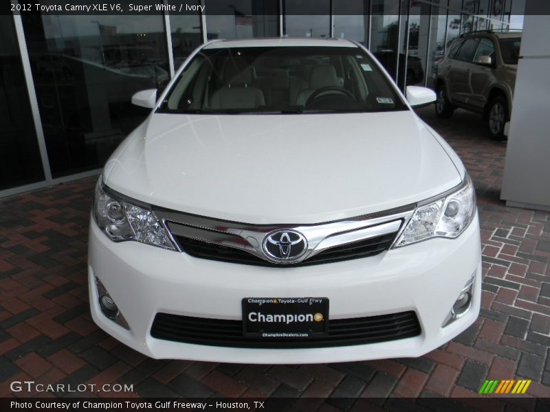 Super White / Ivory 2012 Toyota Camry XLE V6