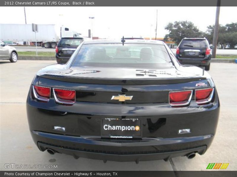 Black / Black 2012 Chevrolet Camaro LT/RS Coupe