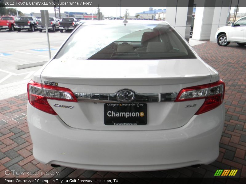 Super White / Ivory 2012 Toyota Camry XLE V6