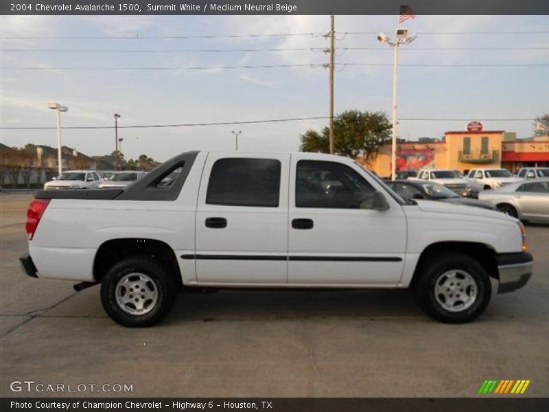 Summit White / Medium Neutral Beige 2004 Chevrolet Avalanche 1500