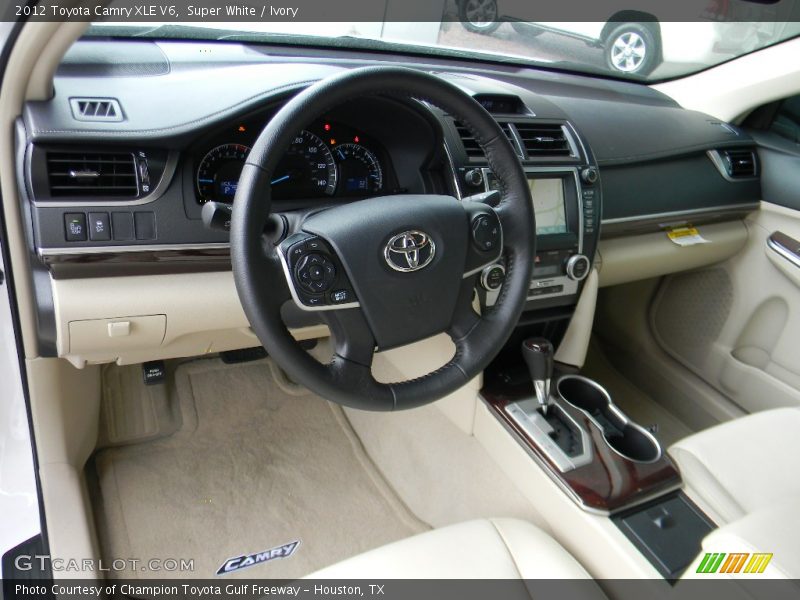 Dashboard of 2012 Camry XLE V6